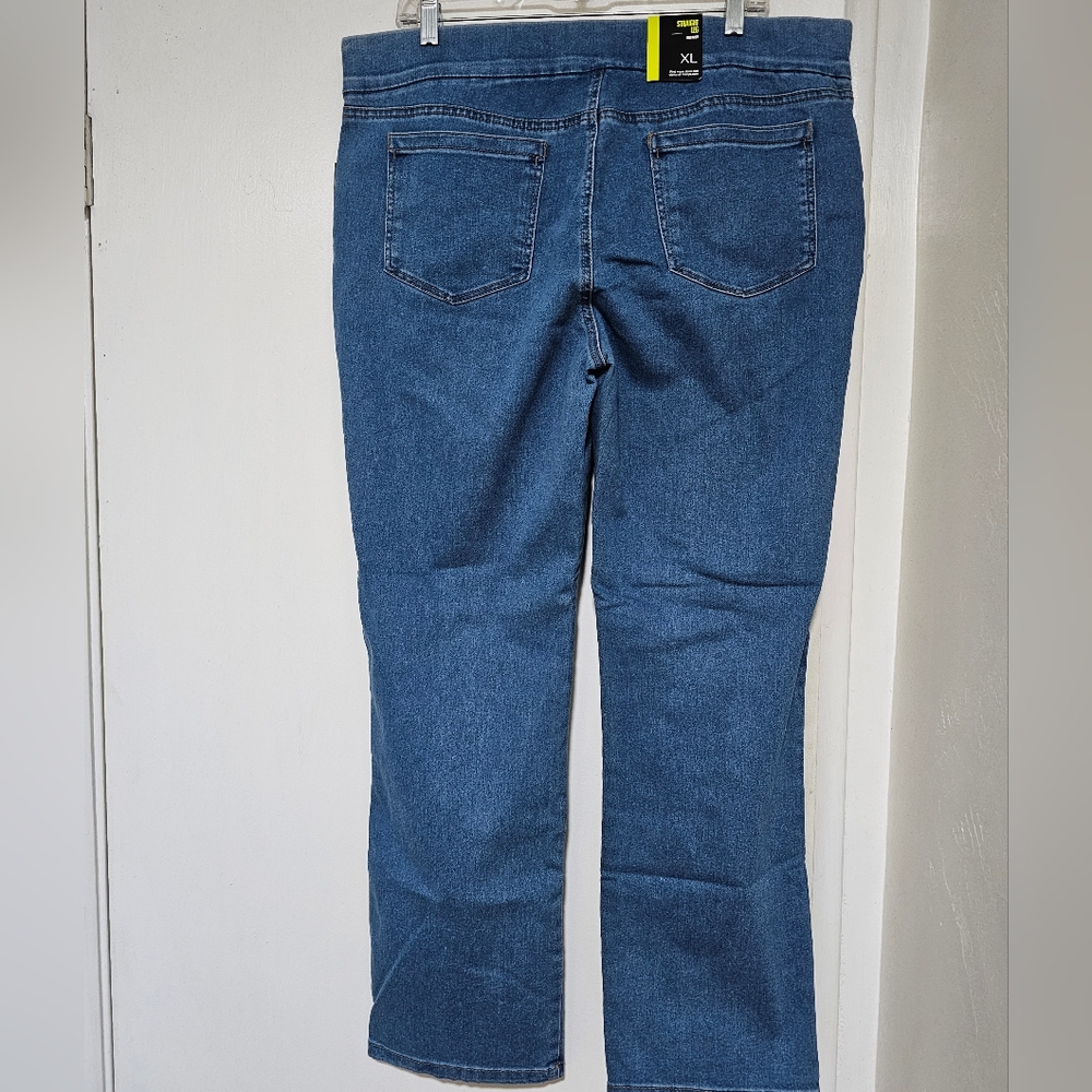 NWT Women's Style & Co. Pull On Stretch Denim / Jeans - XL - Straight Leg